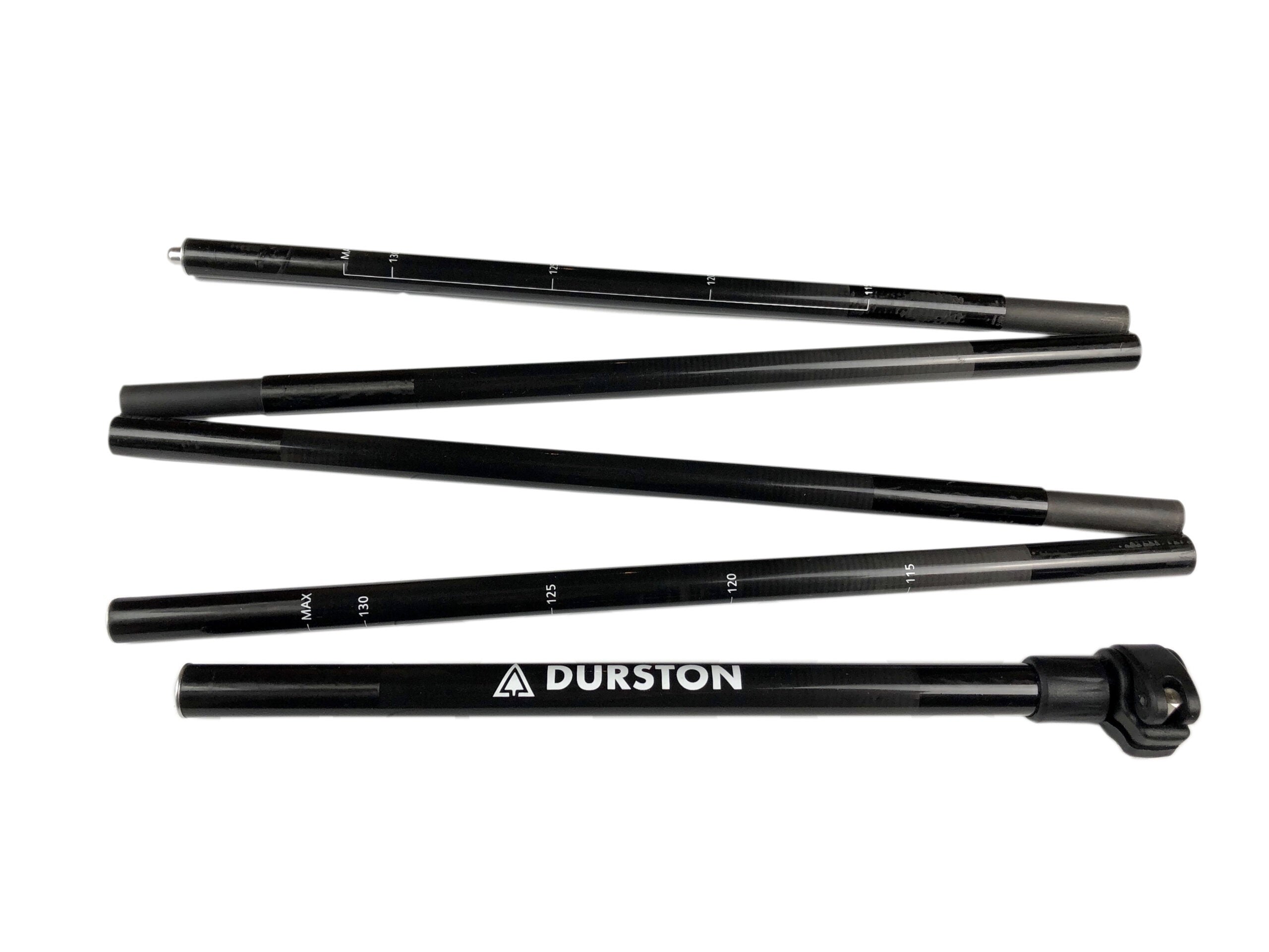 Folding shop tent poles